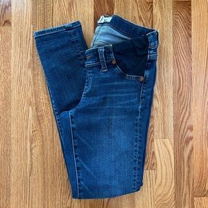 Madewell Maternity Side Panel Skinny Jeans in Wendover Wash